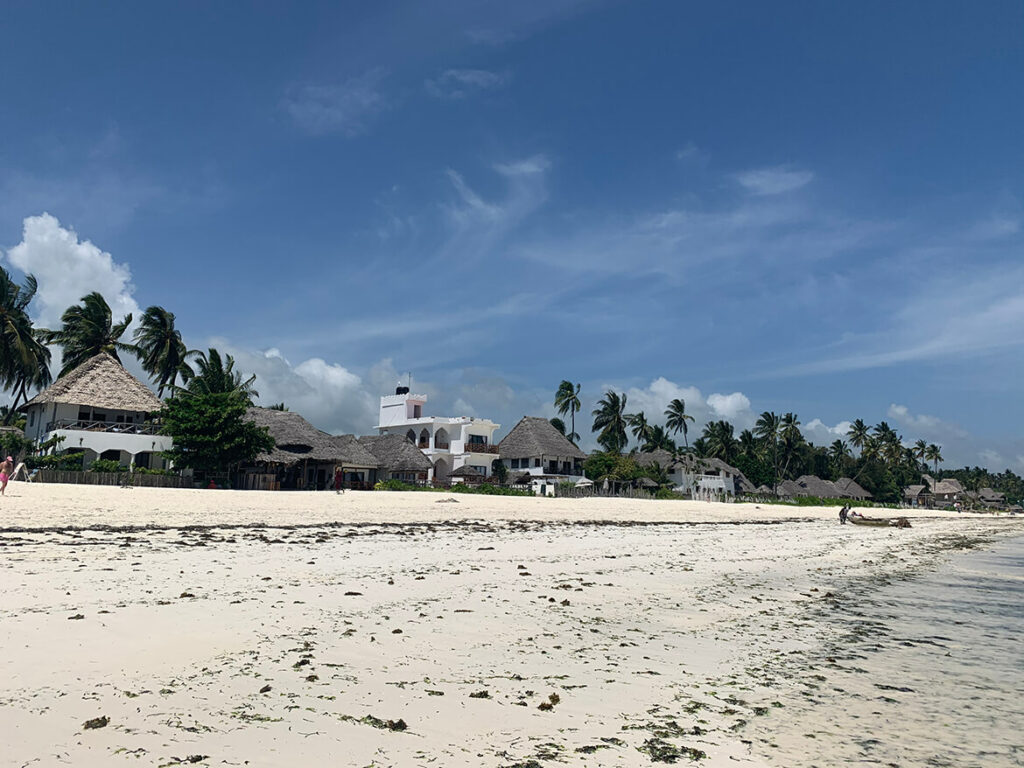 Zanzibar Jambiani odpływ plaża